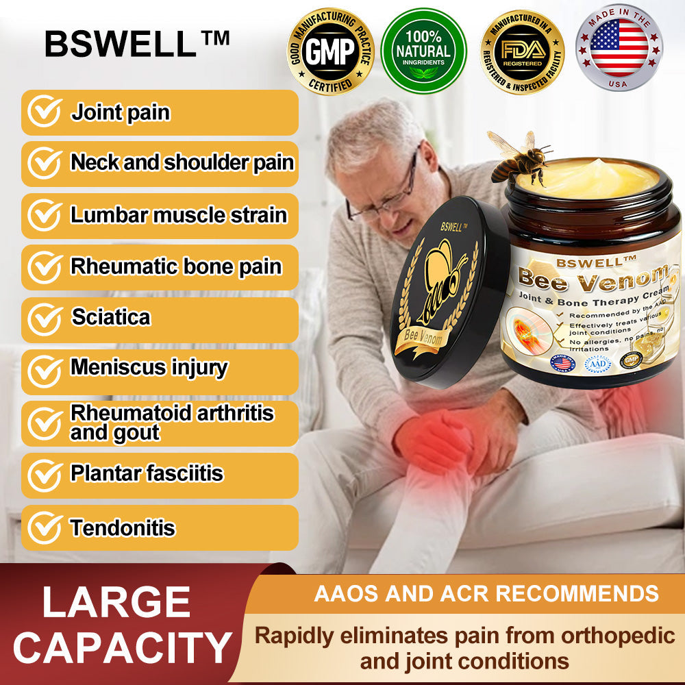 ABMS Certification: BSWELL™ Bee Venom Instant Pain Relief Arthritis Therapy Cream