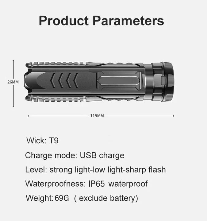 (🔥Last Day Promotion  - 49% off)2024Multifunctional Rechargeable Flashlight